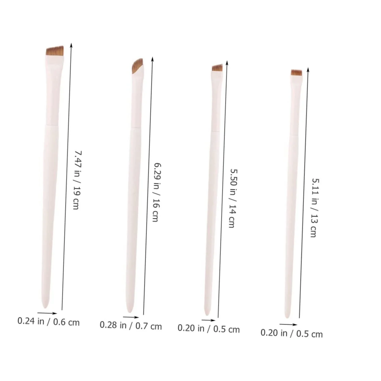 Пензлі для підводки Healeved Плоский Інструмент для макіяжу очей, фото №2