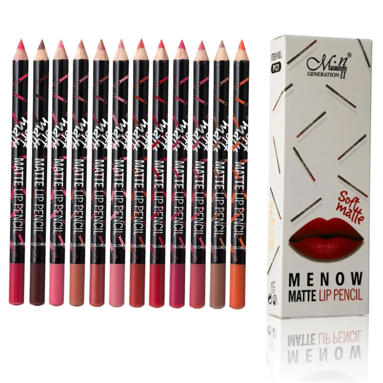 Матова помада та підводка LALADEFIEE Bamboo Чорна Водостійка (упаковка 36 шт), фото №2