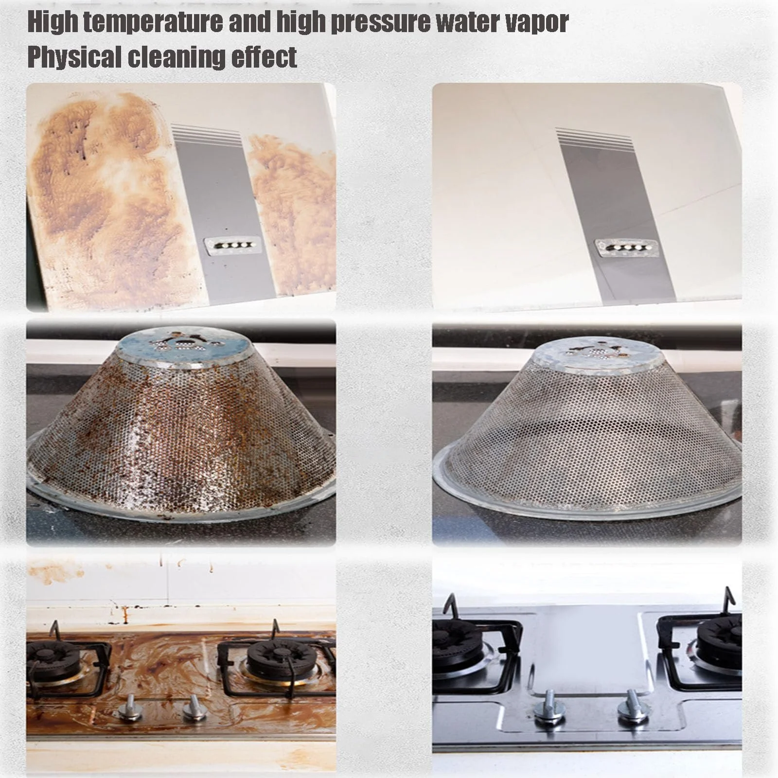 Пароочисник високого тиску 3 Bar 1.2 L 2.2 m шланг 6 швидкостей сенсорне управління 2500 W, фото №6