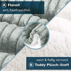 Покривало Тип Beautissu Elisa Sherpa для дивана з корал-флісу Мікроволокно Дуже пухнаста synthetic.ua - Фото 1