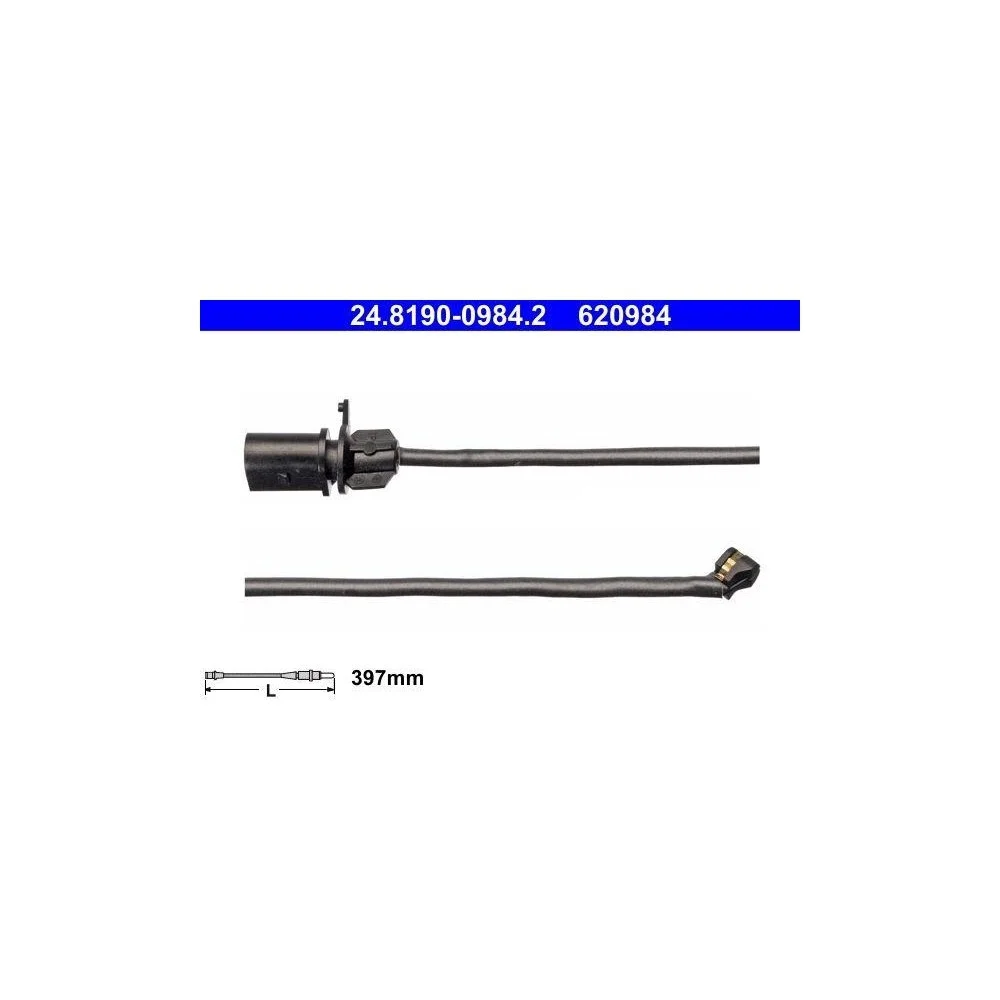 Датчик износа тормозных колодок ATE 24.8190-0984.2 для VAG передний мост, фото №1