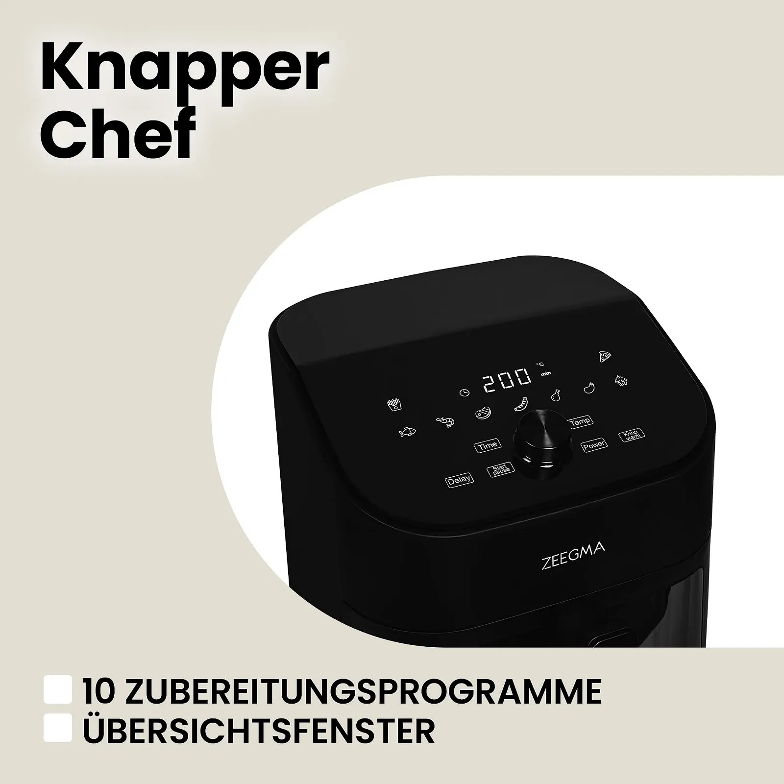 Мультипіч ZEEGMA KNAPPER CHEF 6.5 л 1600 Вт 9 програм, фото №3 Мультипіч ZEEGMA KNAPPER CHEF 6.5 л 1600 Вт 9 програм, фото №3