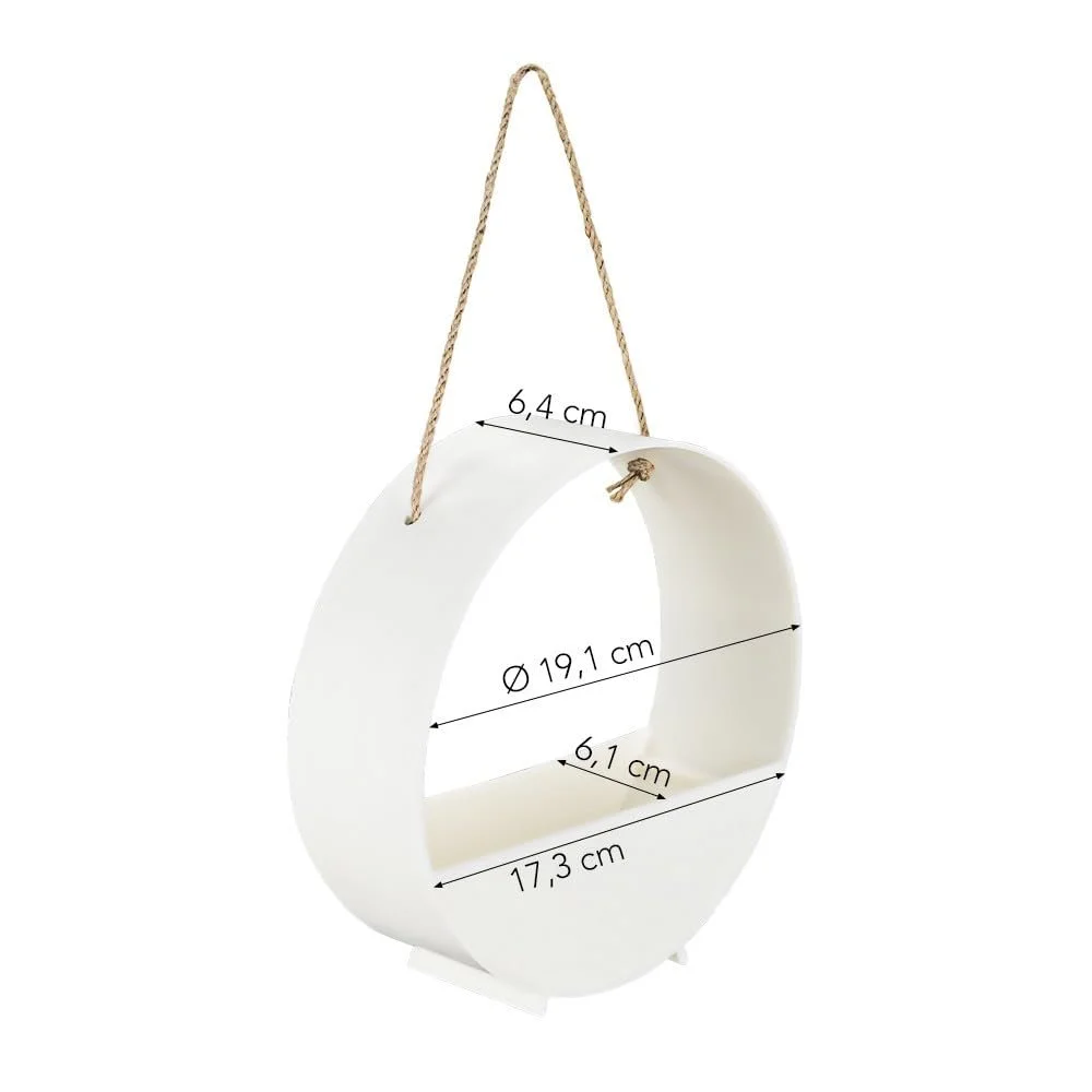 Декоративне кашпо Ideen mit Herz Пластик DIY Ø19.1 см Біле, фото №3