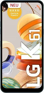 Смартфон LG K61 128 GB 6.53 дюйма FHD+ Белый synthetic.ua - Фото 1