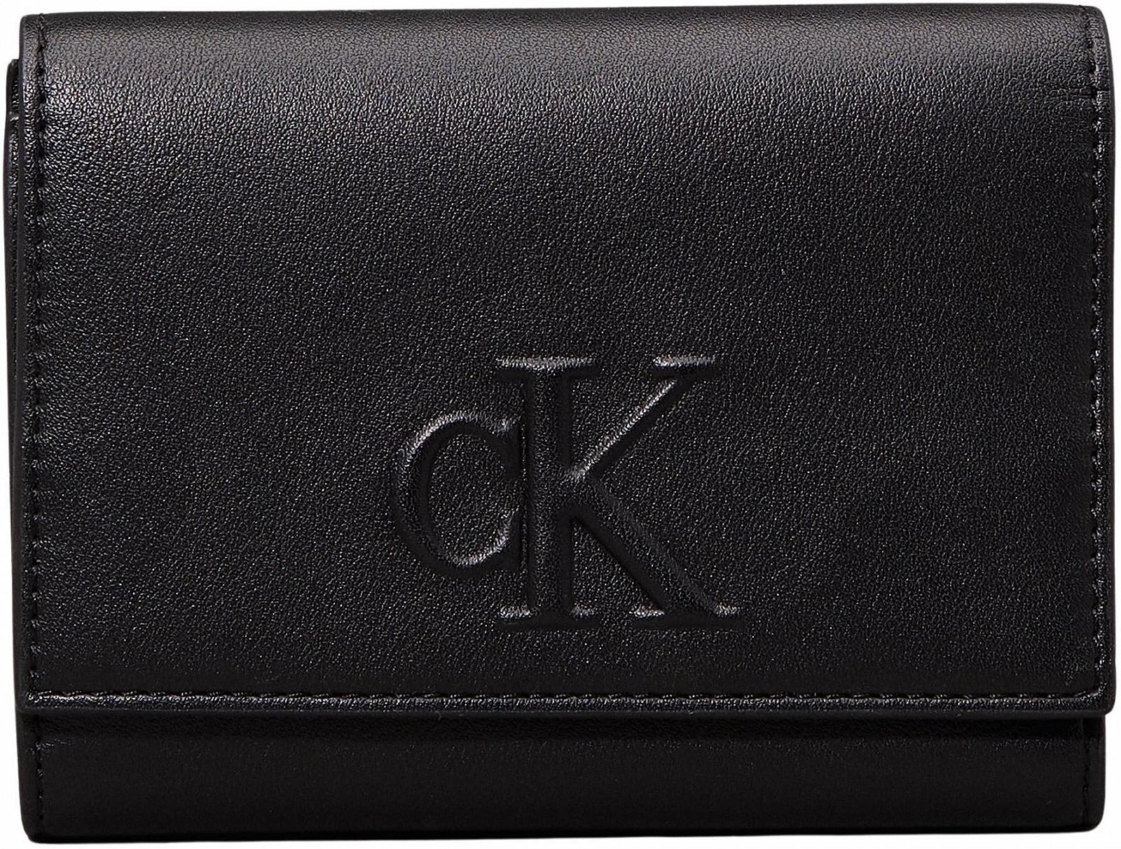 Кошелек Calvin Klein Sculpted Medium Trifold Foldable Черный One Size Черный (Black), фото №1