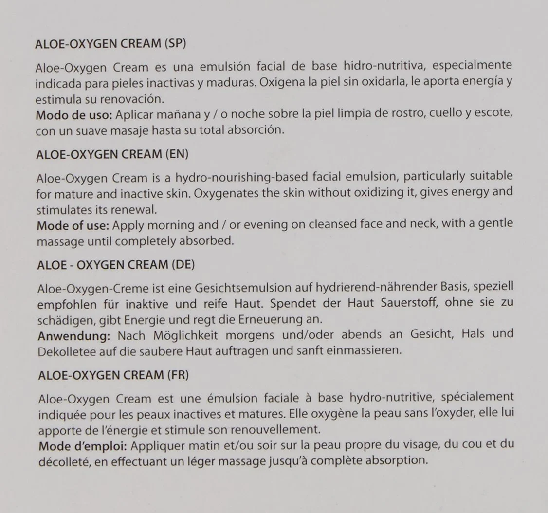 Ревіталізуючий денний крем для обличчя Aloe Oxygen FPS 20 100 мл, фото №3