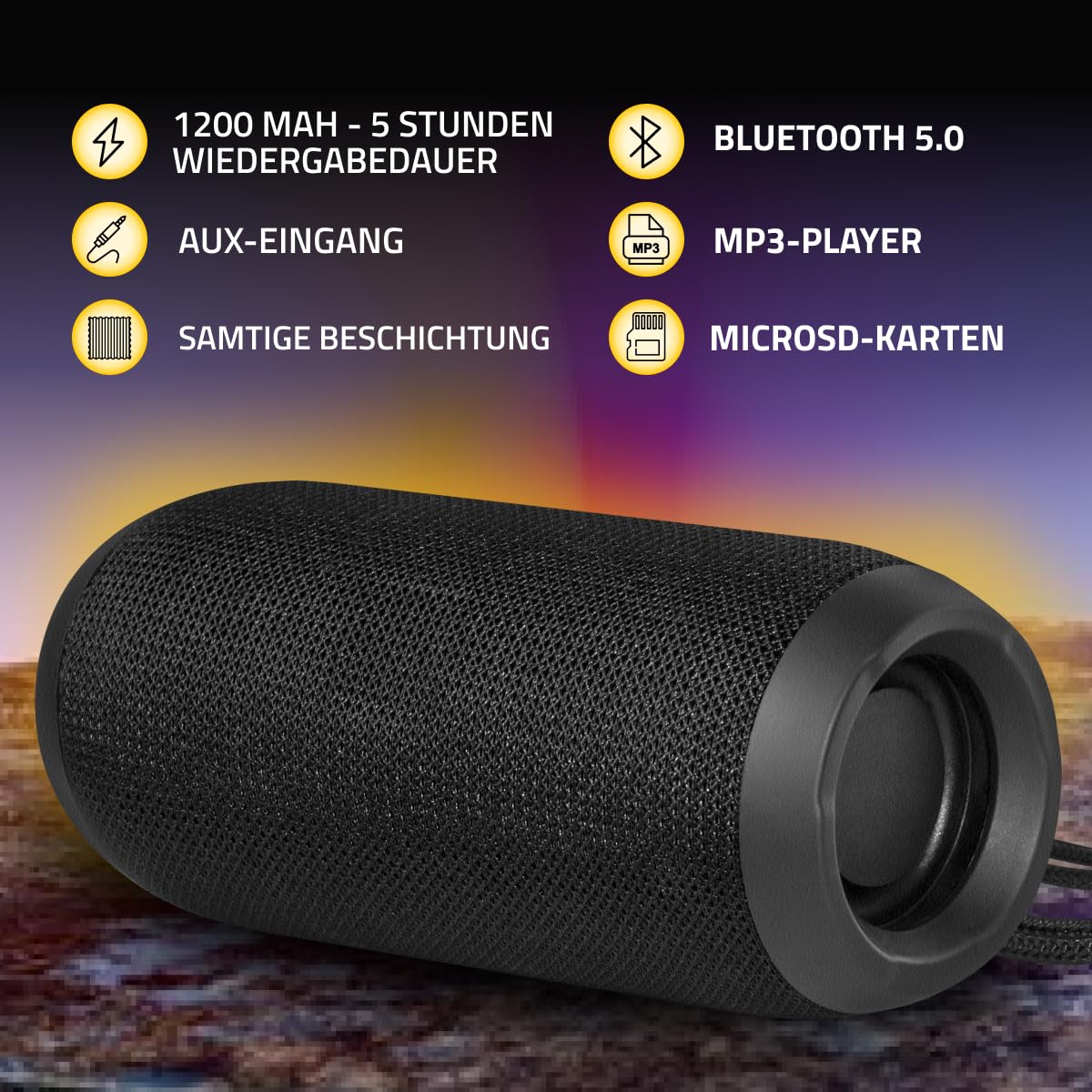 Колонка Defender Enjoy S700 Bluetooth, Портативна Bluetooth 5.0 зі Стерео True Wireless, Функція Гучного Зв’язку, із FM Радіо, USB/MicroSD для Дому та Саду, фото №3