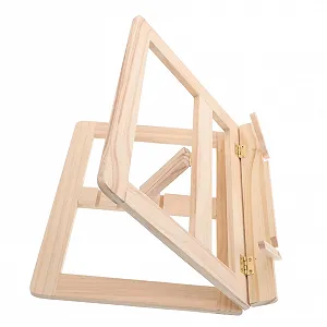 Регулируемая Деревянная Подставка для Книг, Складная Подставка для Ноутбука с Функцией Охлаждения для Кулинарной Книги, Планшета, Эргономичная, Универсальная, Регулируемая, Компактная - Фото 1