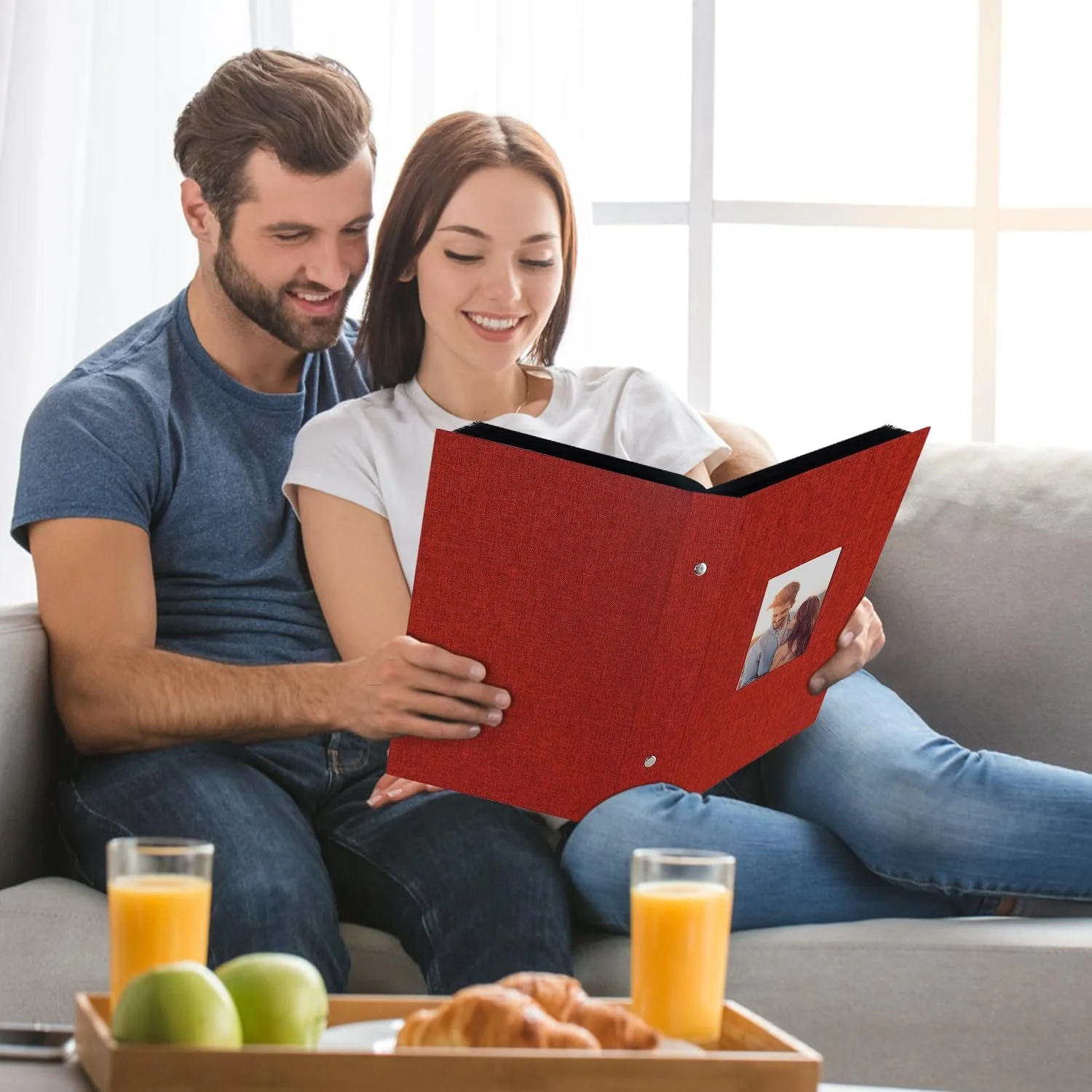 Фотоальбом Miaikoe 6x4, 300 кармашков, большой вместимости, семейный свадебный юбилейный льняной альбом, вмещает 300 горизонтальных фотографий 4x6 (300 кармашков), красный, фото №5 Фотоальбом Miaikoe 6x4, 300 кармашков, большой вместимости, семейный свадебный юбилейный льняной альбом, вмещает 300 горизонтальных фотографий 4x6 (300 кармашков), красный, фото №5