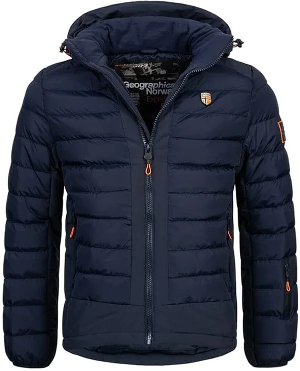 Чоловіча зимова куртка-парка Geographical Norway Темно-синій, фото №1