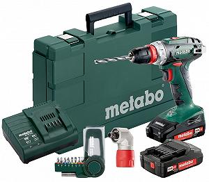 Metabo BS18Quick акумуляторний 18V 2x2Ah з у кофр кут насадка набір SP 9 шт - Фото 1