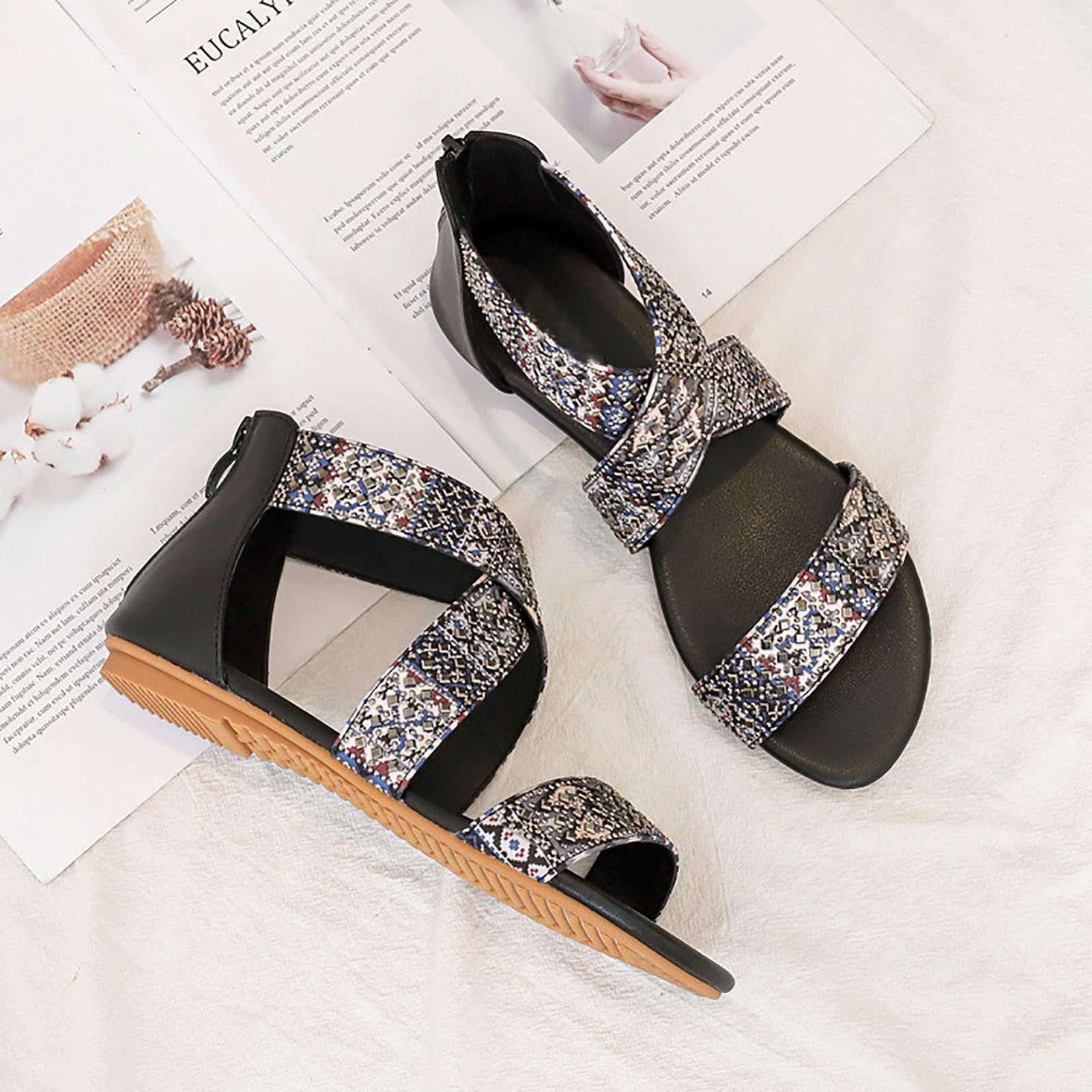 Літні Сандалі Без Каблука Відкриті Пляжні Жіночі, фото №2 Літні Сандалі Без Каблука Відкриті Пляжні Жіночі, фото №2