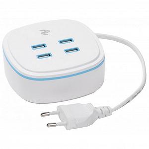 Зарядное устройство для телефона 2E 4 USB Output A/B/C/D:DC5.0V/4.2A, cable 1.27m, whi (2E-WC4USBM1.27-W) Зарядное устройство для телефона 2E 4 USB Output A/B/C/D:DC5.0V/4.2A, cable 1.27m, whi (2E-WC4USBM1.27-W)