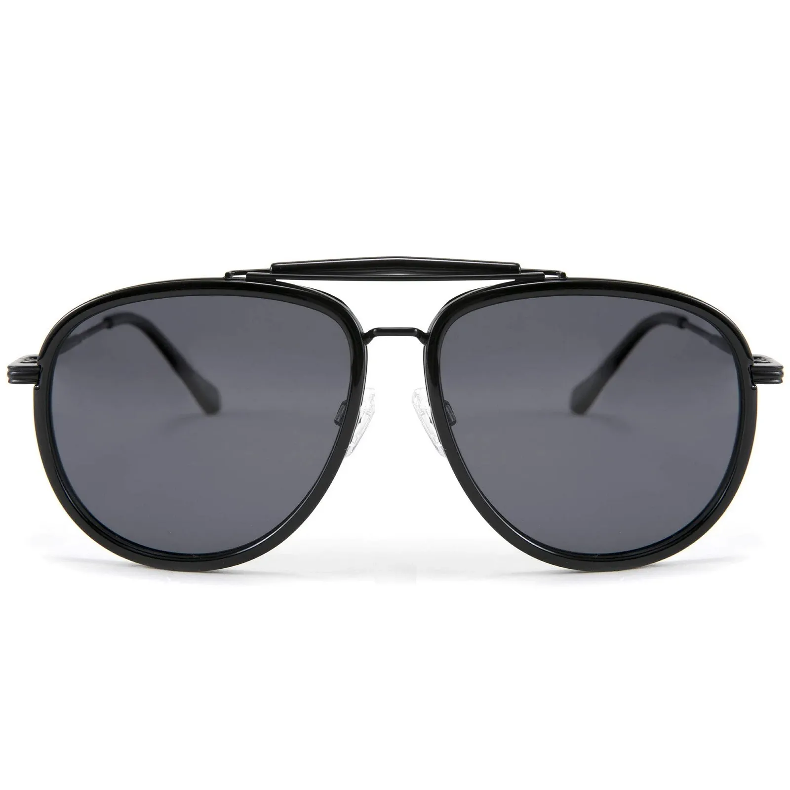 Поляризовані окуляри-авіатори FEISEDY B2700, металева оправа, захист UV400, класичні, унісекс, фото №2