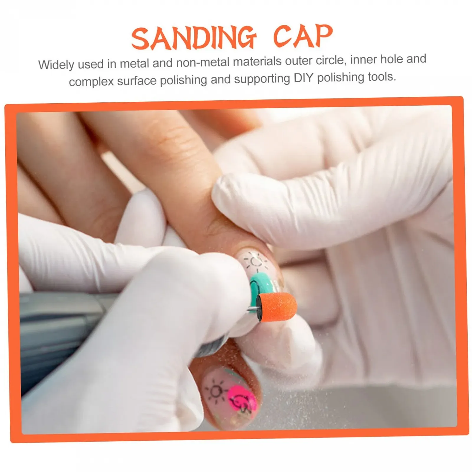 Набір шліфувальних ковпачків для нігтів Healvian 10 шт, фото №6 Набір шліфувальних ковпачків для нігтів Healvian 10 шт, фото №6