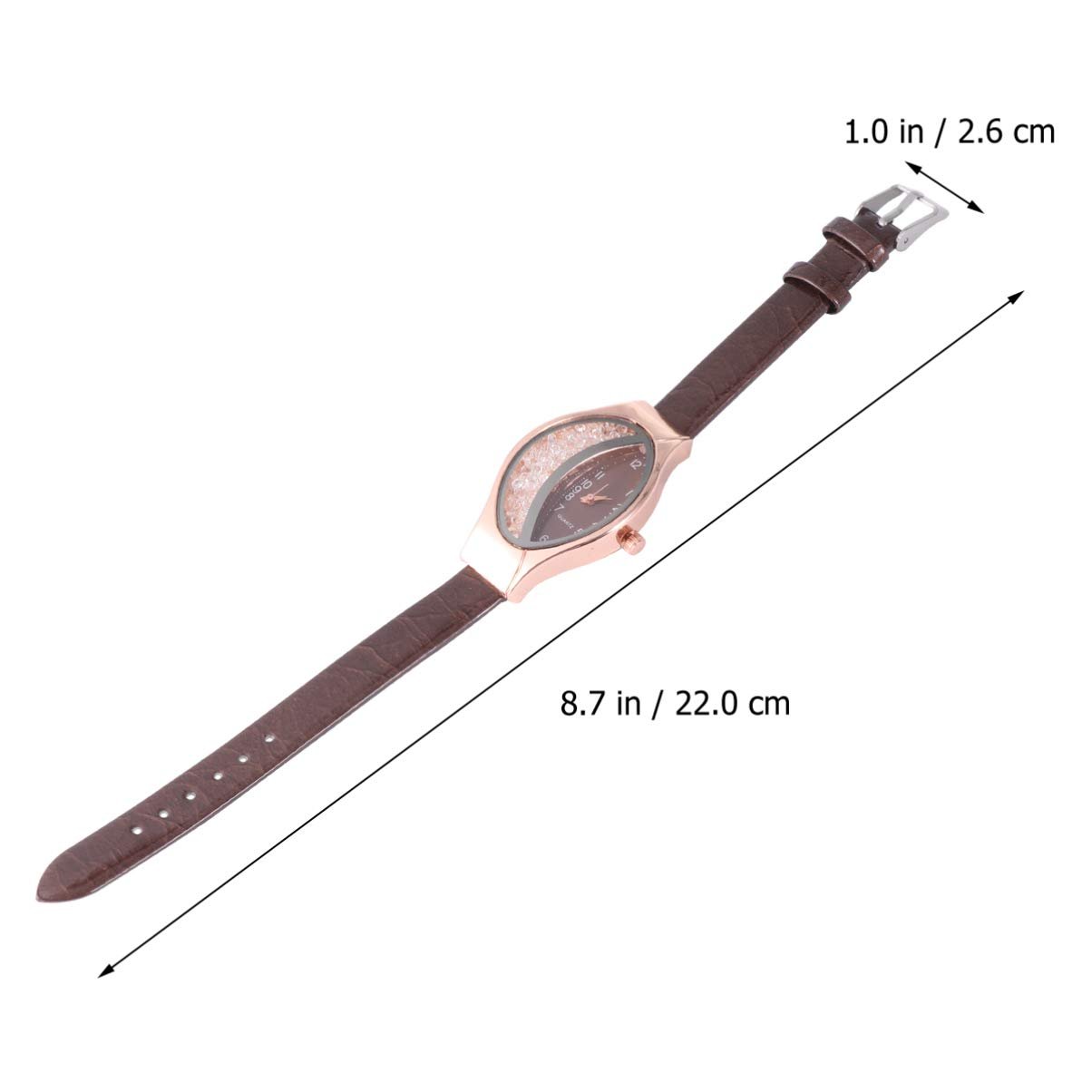 Кварцевые часы LIFKOME Женские Коричневый, коричневый, Ремешок, фото №6 Кварцевые часы LIFKOME Женские Коричневый, коричневый, Ремешок, фото №6