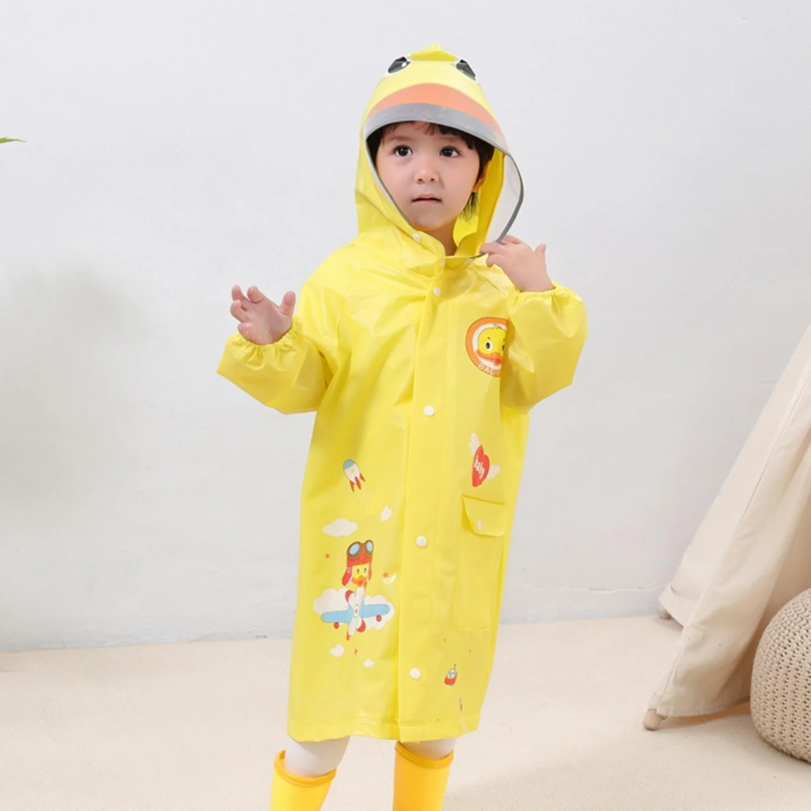 Дождевой плащ Накидка Дождевик Длинный Прозрачный, фото №2