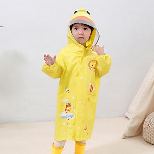 Детский дождевой плащ-пончо EQWIGKEIT, дождевик для велосипеда для девочек и мальчиков, портативный складной детский дождевик, детская велосипедная куртка с мультяшным динозавром, детский водонепроницаемый дышащий дождевик synthetic.ua - Фото 1