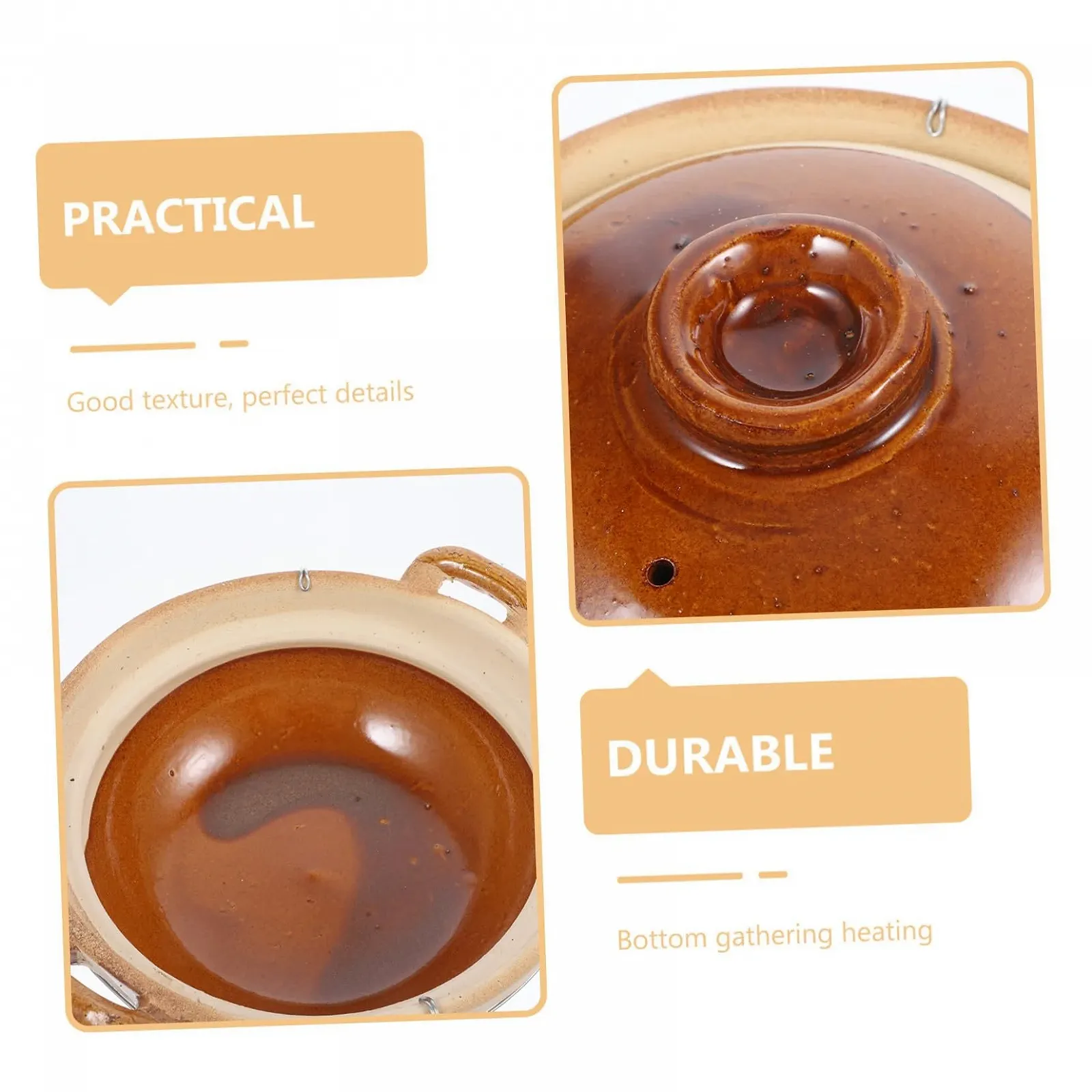 Кастрюля DECHOUS термостойкая энергосберегающая ударопрочная для супа и риса, фото №3