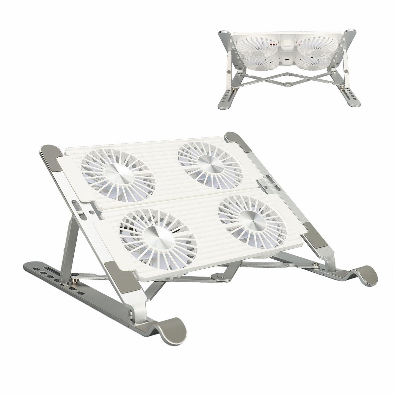 Универсальная Подставка для Ноутбука из Алюминиевого Сплава с Регулируемым Вентилятором Охлаждения, фото №4 Универсальная Подставка для Ноутбука из Алюминиевого Сплава с Регулируемым Вентилятором Охлаждения, фото №4