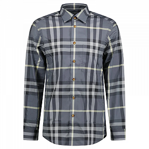 Рубашка BURBERRY CLAVERDON Plaid Long Sleeve Cotton M - Фото 1