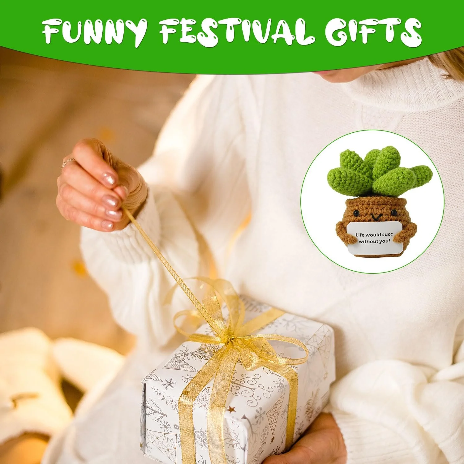 Суккуленты NQEUEPN Mini Стильные Позитивные Вязаные Кукольные Украшения, фото №6 Суккуленты NQEUEPN Mini Стильные Позитивные Вязаные Кукольные Украшения, фото №6