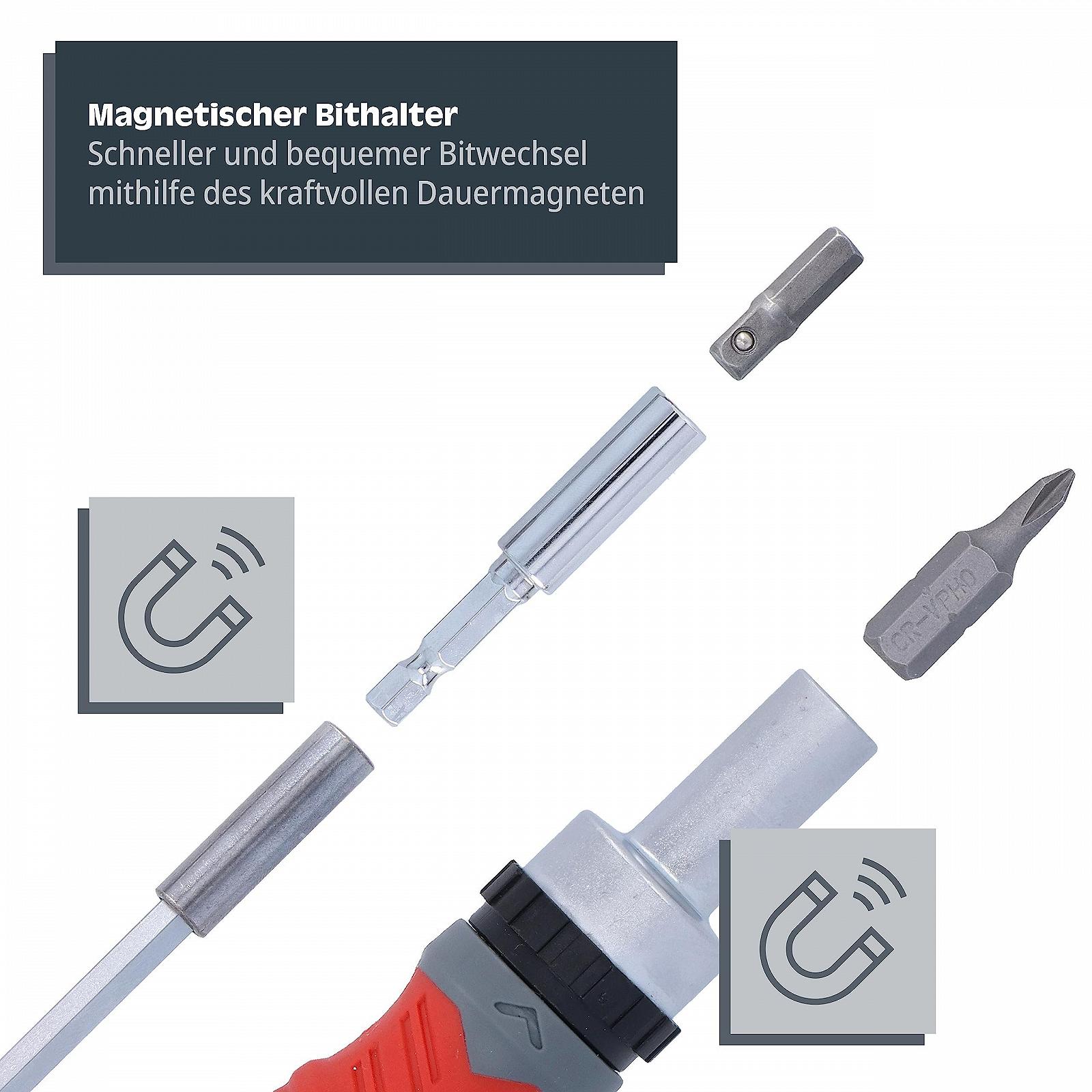 Набір HELPMATE 29 штук Хромованадієва сталь Магнітотримач біти з храповим викрутковим механізмом і Т-подібною рукояткою, фото №4 Набір HELPMATE 29 штук Хромованадієва сталь Магнітотримач біти з храповим викрутковим механізмом і Т-подібною рукояткою, фото №4