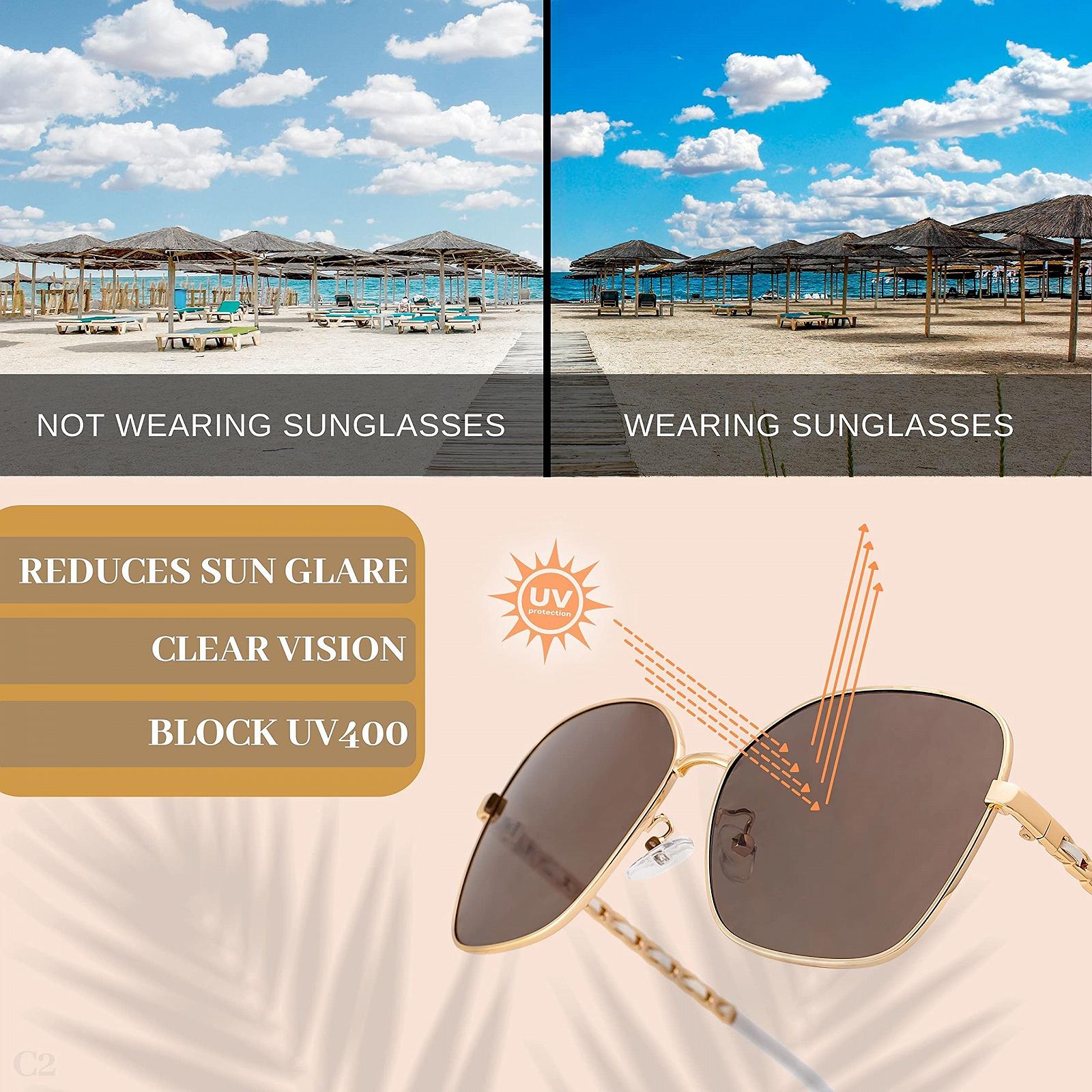 Солнцезащитные очки Квадратные Металлические Модные 100% UVA CE Защита, фото №8