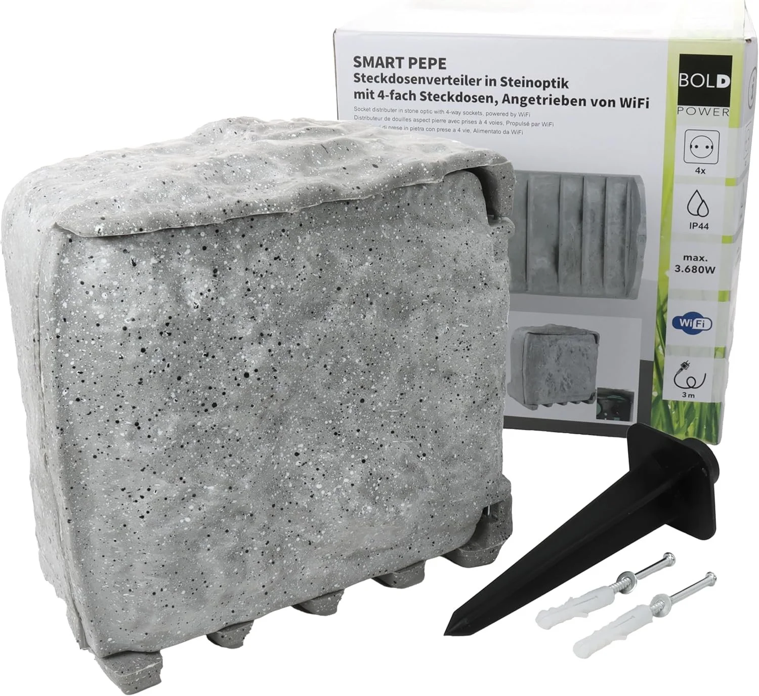 Уличная розетка BOLD SMART PEPE Grey, фото №2