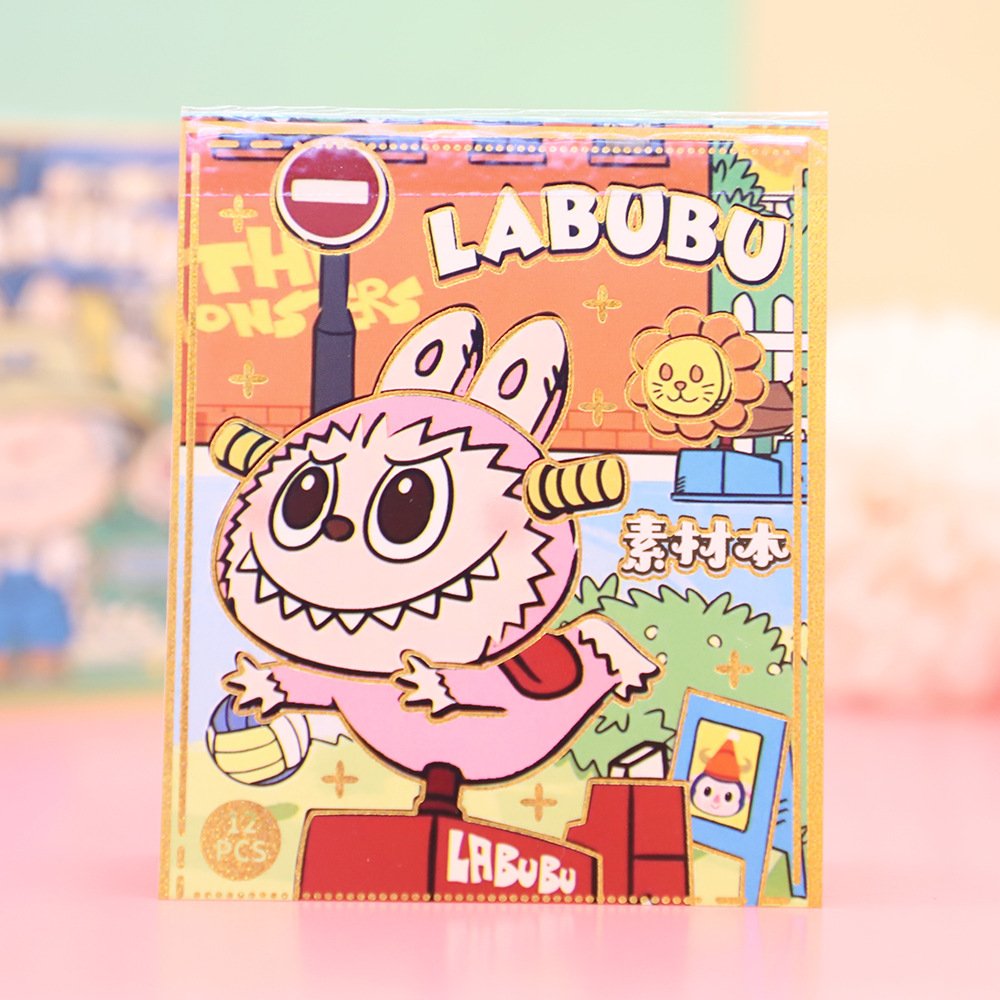 Книга наклеек Лабубу Labubu The Monsters монстр стикеры 100 шт, фото №1