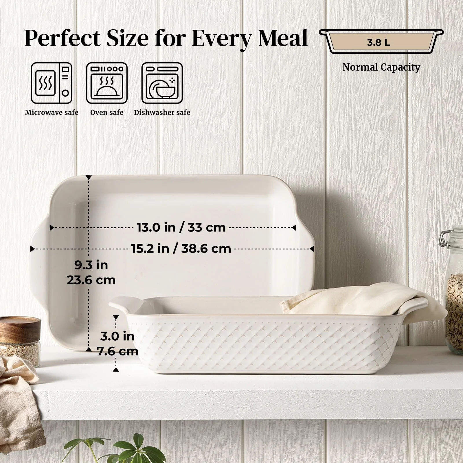 Форма для запекания DOWAN 9 x 13 см керамическая с рельефным дизайном, фото №2 Форма для запекания DOWAN 9 x 13 см керамическая с рельефным дизайном, фото №2