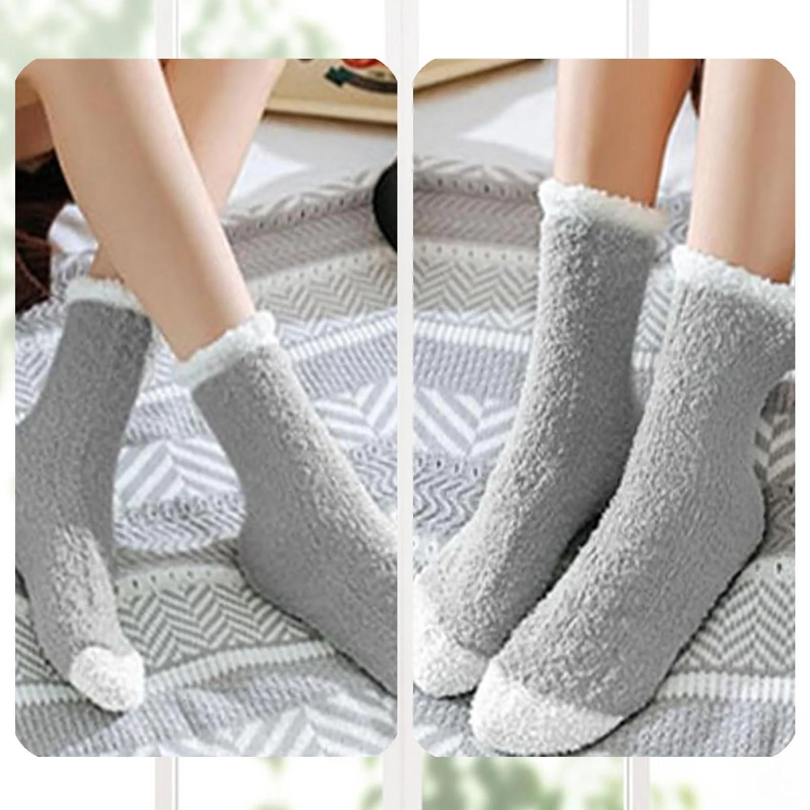 Пухнасті шкарпетки Cuddly Socks для жінок, 3 пари Розмір 36-42, фото №8