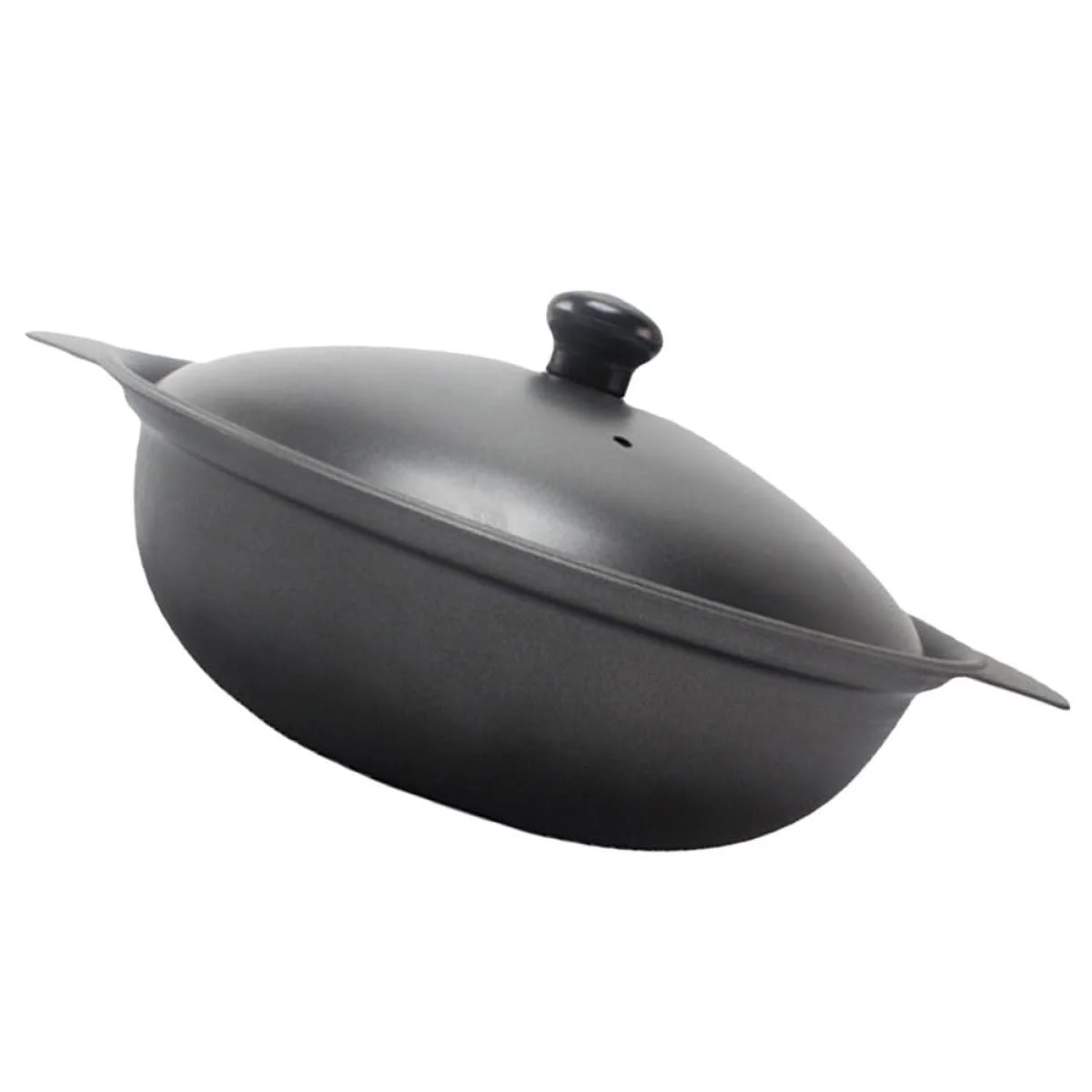 Сотейник NUOBESTY Чавунний Побутовий з кришкою Антипригарний Термостійкий, фото №1