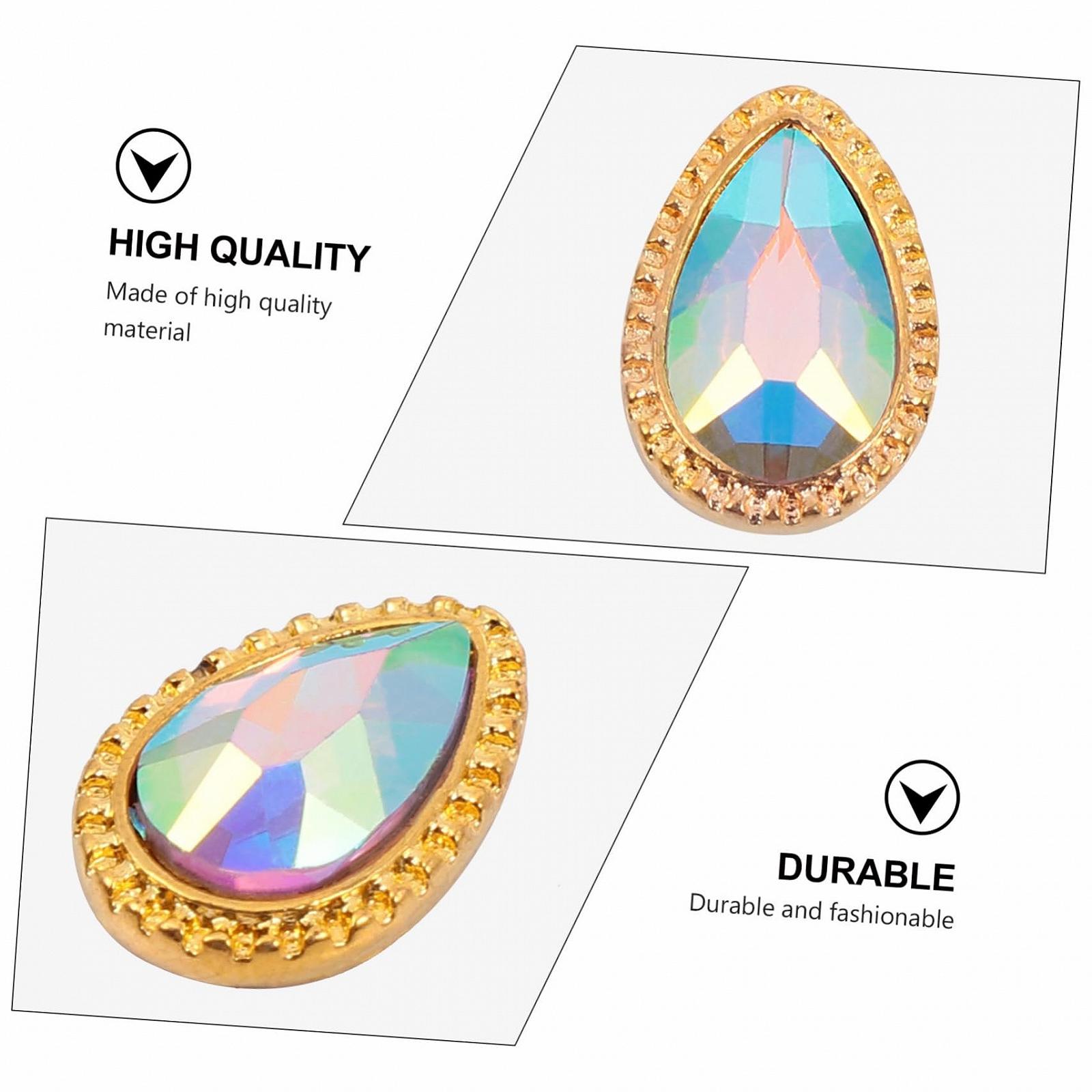 Стразы для ногтей Блестящие для дизайна ногтей 60 шт, фото №6