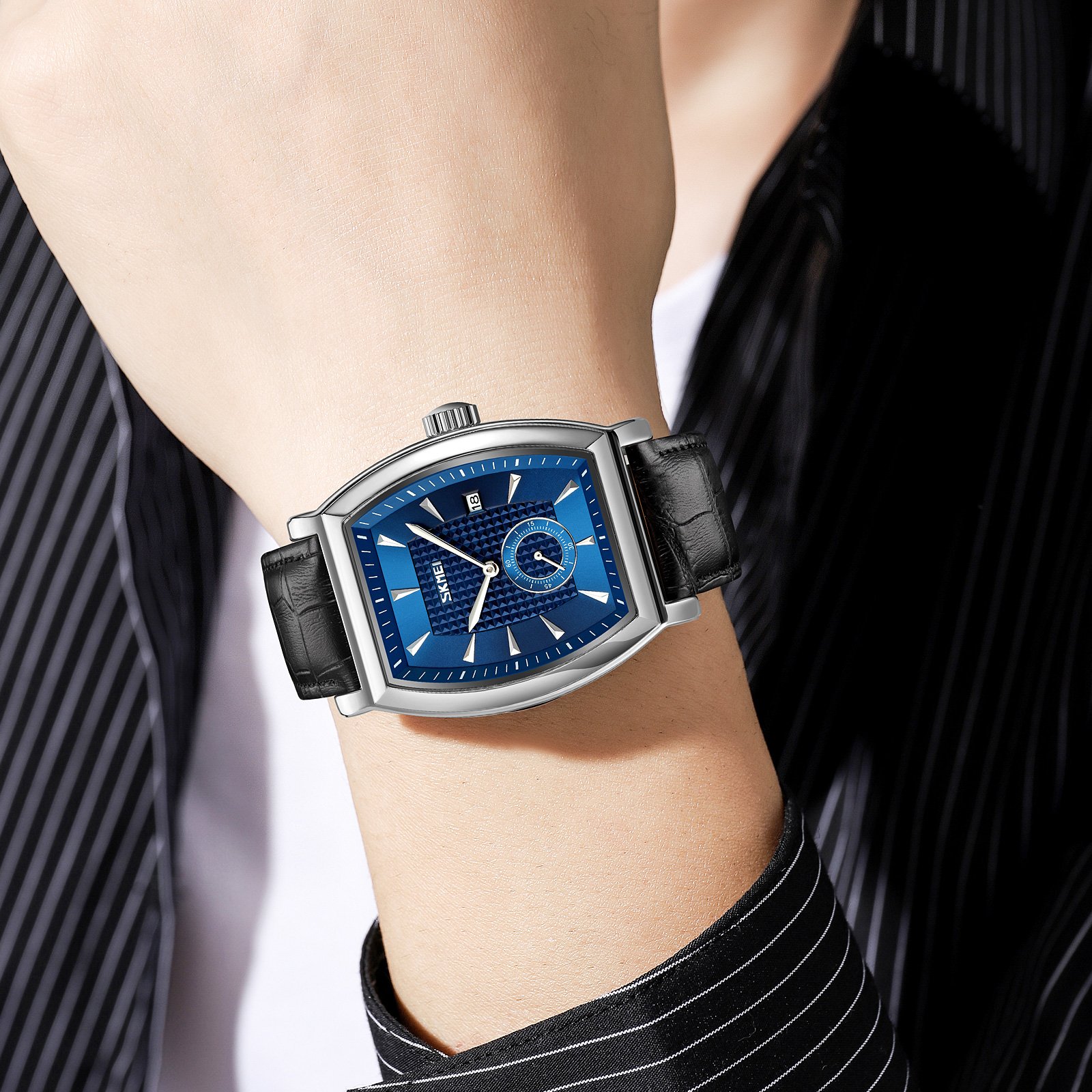 Годинник Skmei 9306SIBU Silver-Blue, фото №3