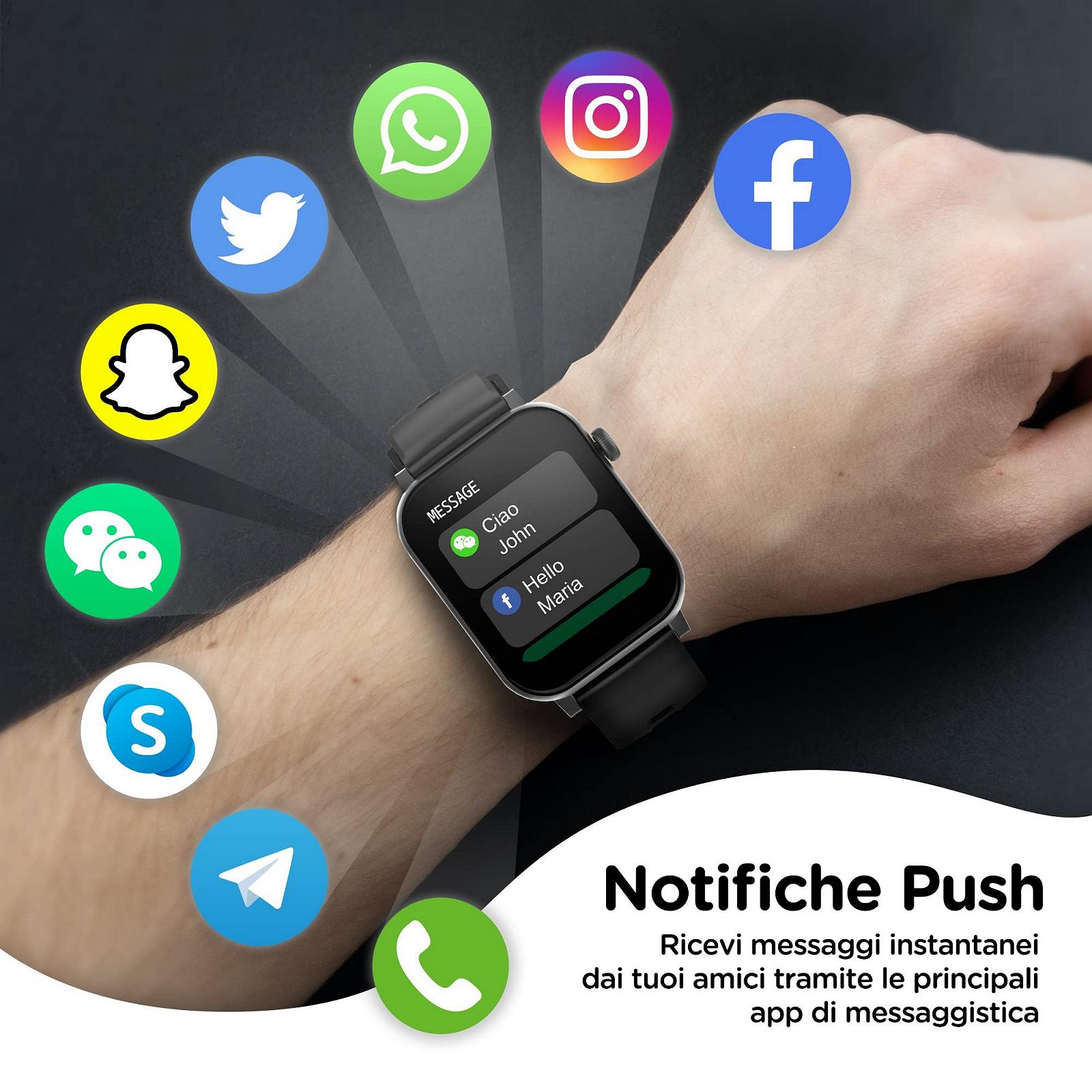 Smartwatch Atlantis SMARTIX З функцією Bluetooth-дзвінка, монітором серцевого ритму, монітором насичення (SPO2), монітором артеріального тиску, чорні, Normal, фото №3