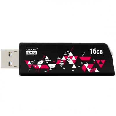 USB флеш-накопитель Goodram 16gb UCL3 Cl!ck Black USB 3.0 UCL3-0160K0R11, фото №2