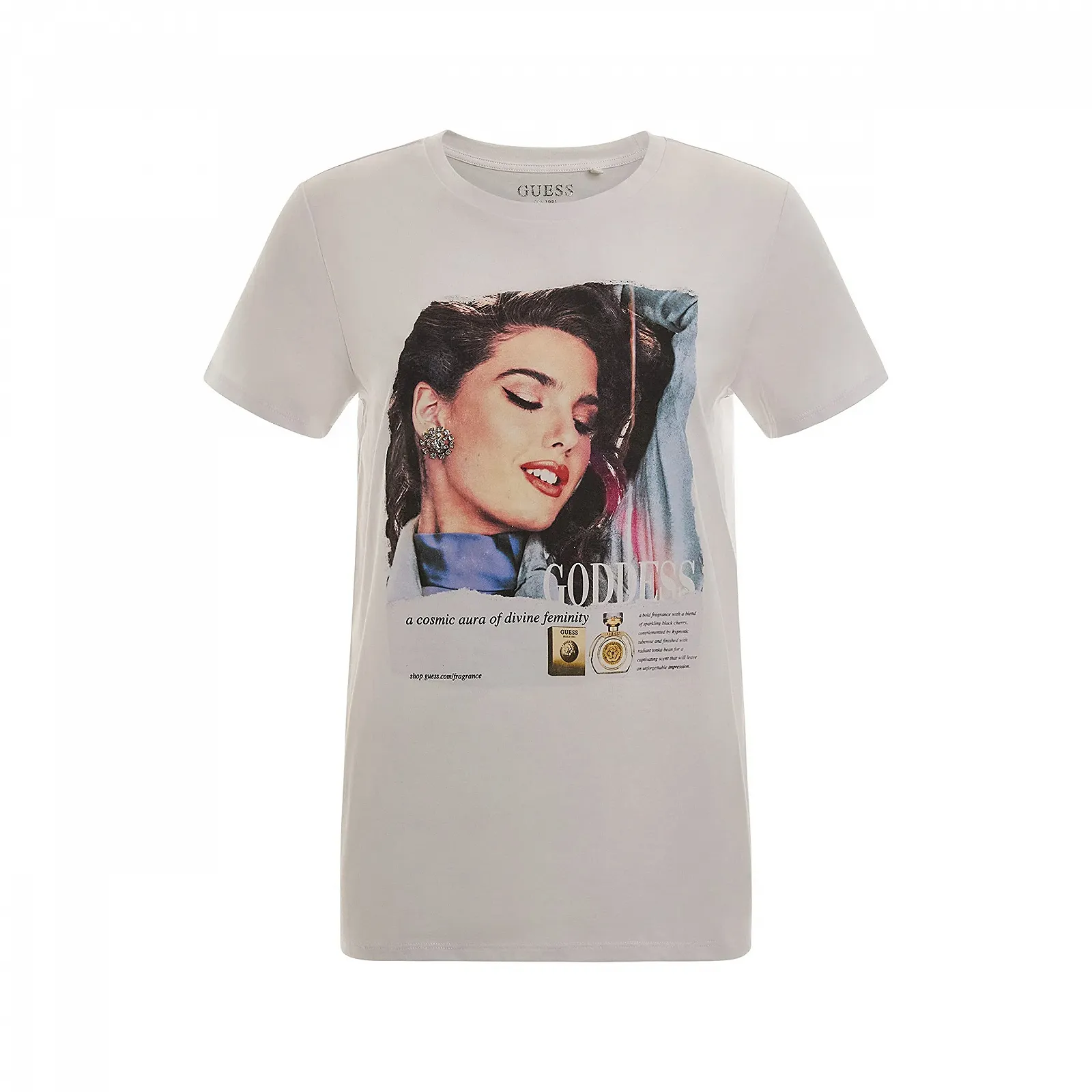 Футболка GUESS з V-подібним вирізом Vintage Femme Mag Easy Single, фото №1