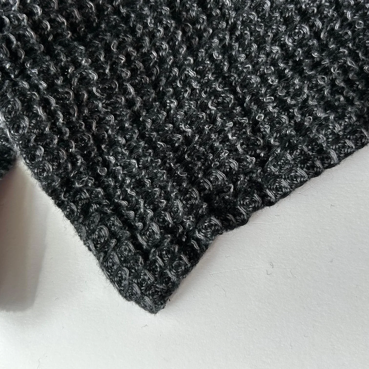 Плед JOWOLLINA Льон Stonewashed Вафельний піке Меланж Shade of Night, 70 x 140 см, фото №3