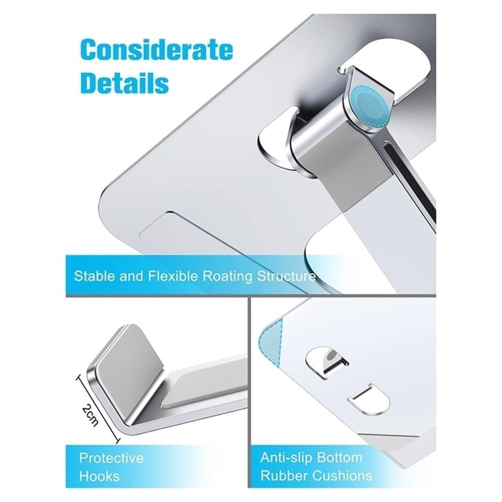 Подставка для ноутбука, эргономичная складная подставка для ноутбуков и планшетов 10-16 дюймов, фото №6 Подставка для ноутбука, эргономичная складная подставка для ноутбуков и планшетов 10-16 дюймов, фото №6