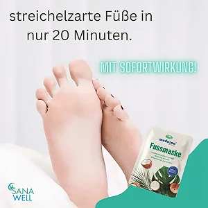 Маска для ніг Medosan з кокосовою олією та гіалуроновою кислотою (набір 3 шт.) synthetic.ua - Фото 1