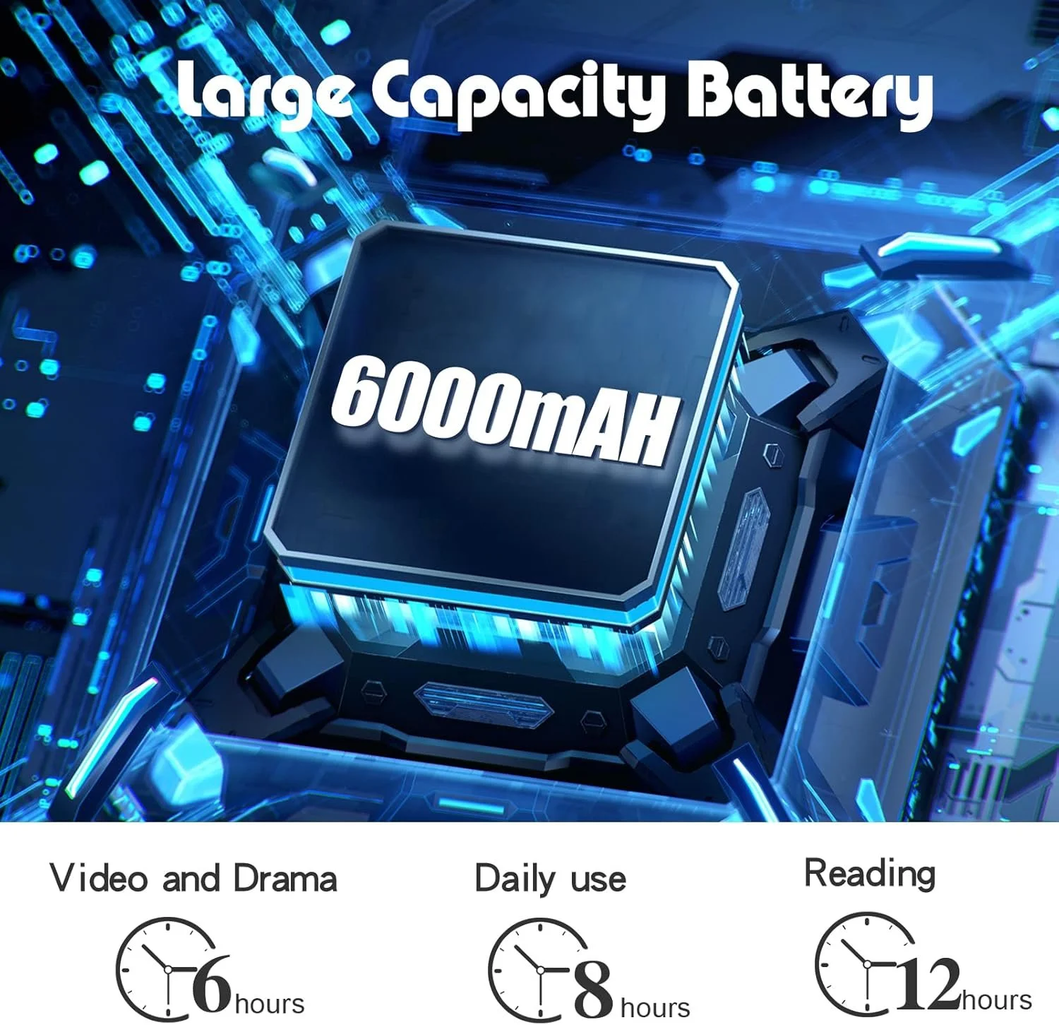 Планшет 10.1" PRITOM M10 (2+2 )/64ГБ 4 ядер Android 13 mAh Блакитний, фото №7