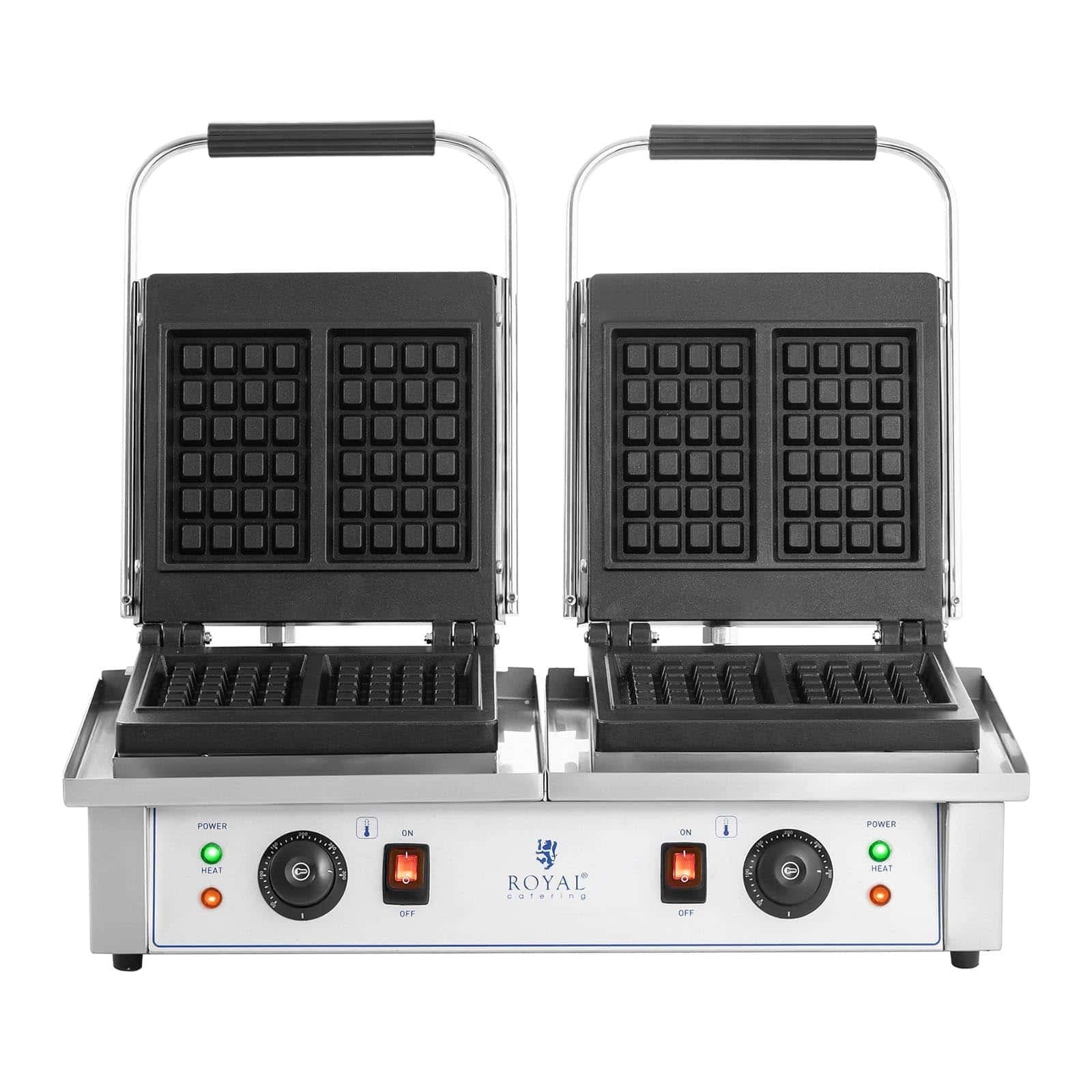 Вафельница Royal Catering Double RC-WM201, прямоугольная, 2 x 2000 Вт, для бельгийских вафель, фото №5