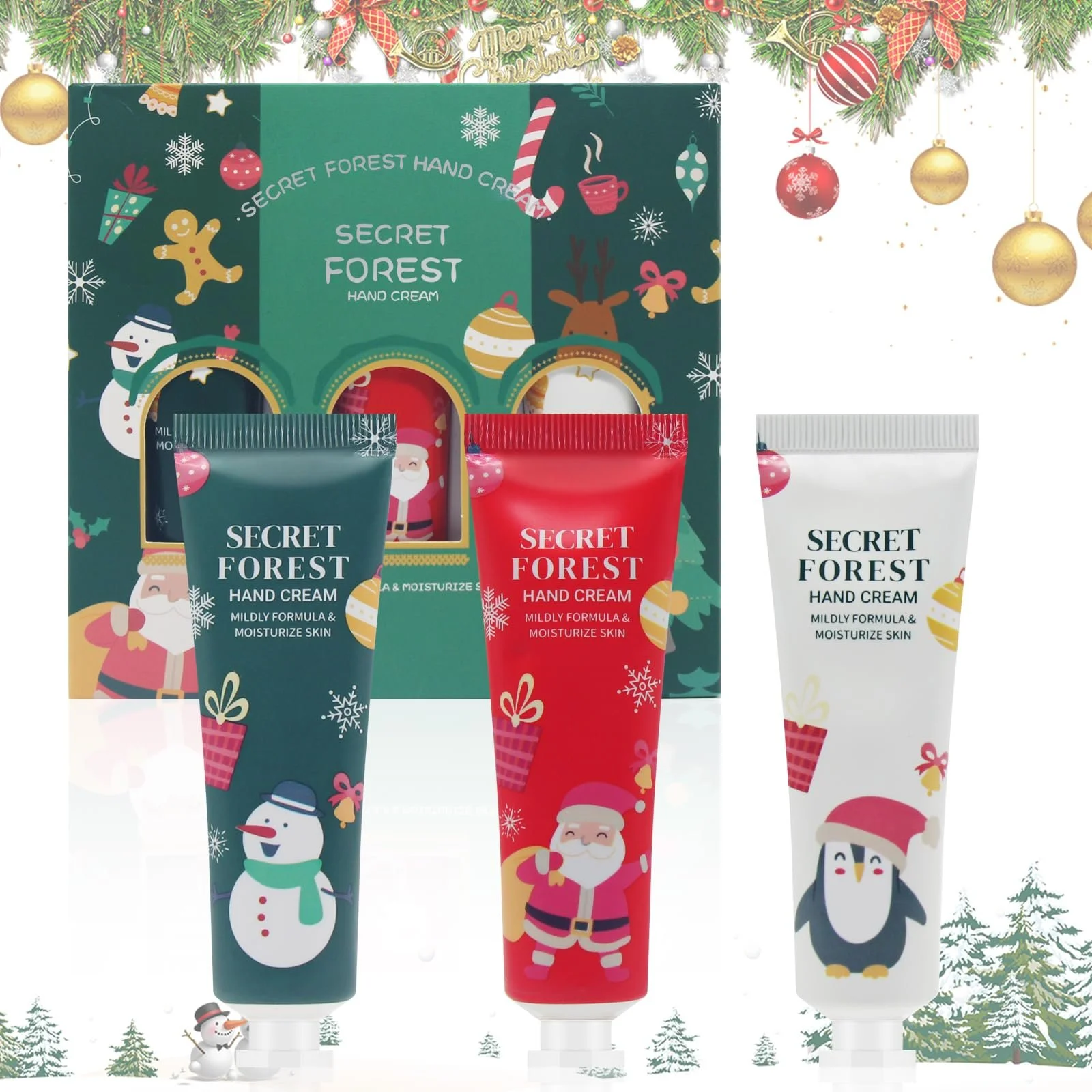 Набір кремів для рук Cosy Christmas Trio Зволожуючий, фото №1