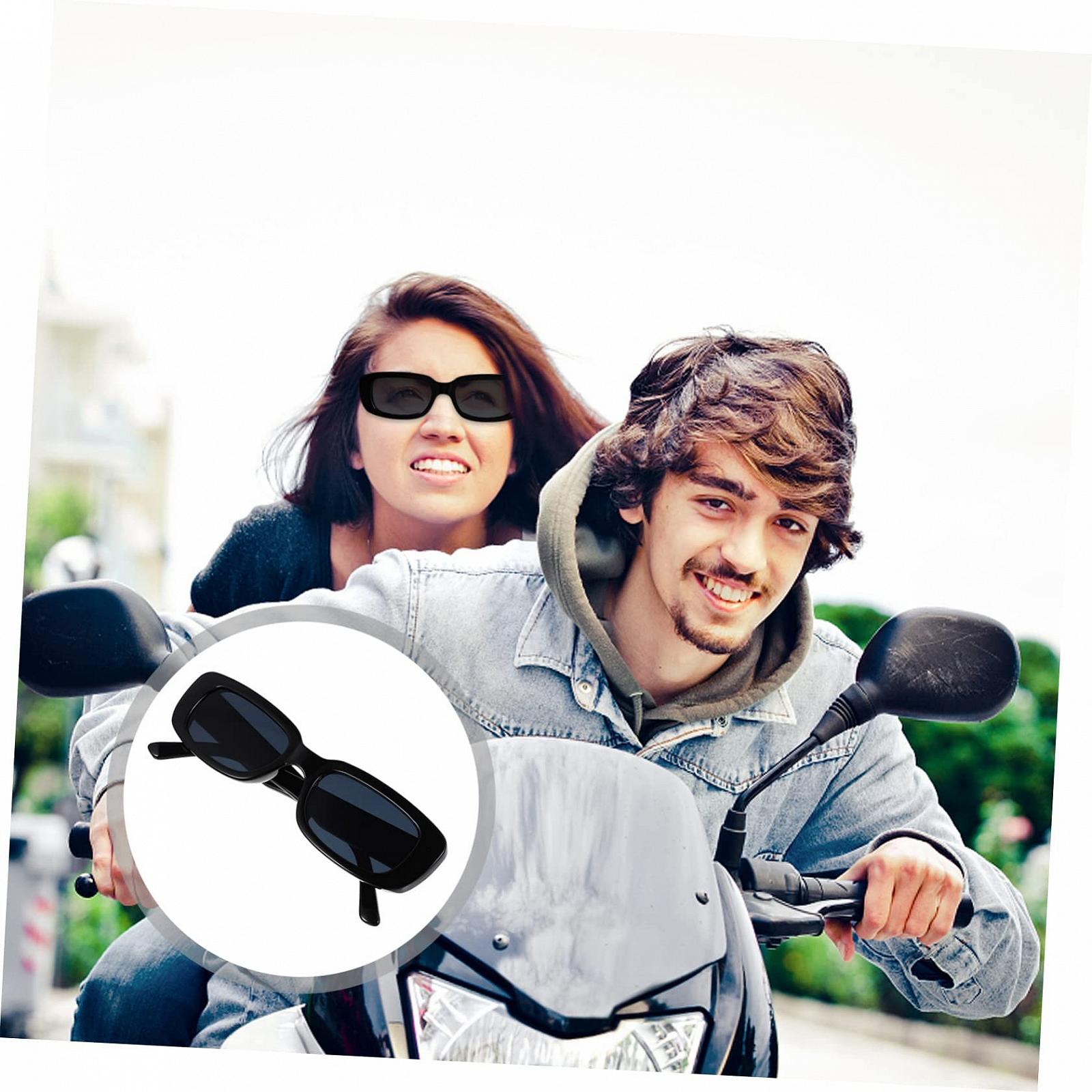 Солнцезащитные очки Квадратные Универсальные черные (3 шт. в упаковке), фото №9