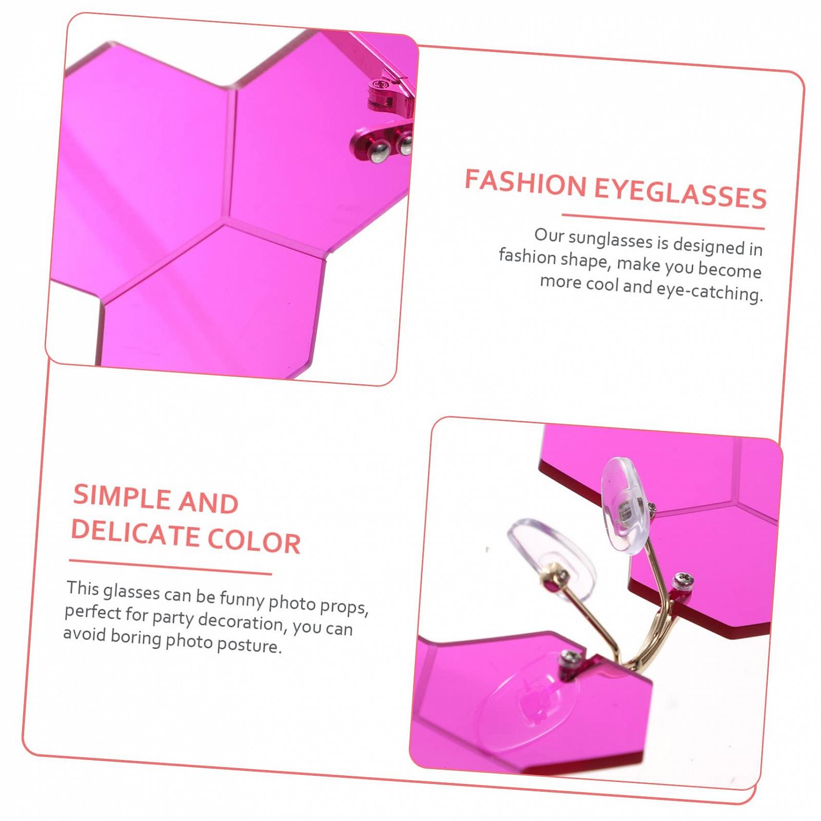 Сонцезахисні окуляри PACKOVE 2 пари для жінок і чоловіків, великі, різнокольорові, фіолетові, фото №3