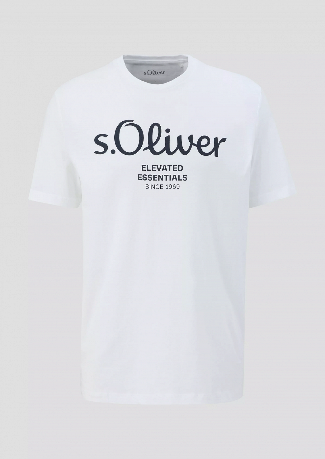 Футболка  à logo imprimé 2139909.01D1 s.Oliver Білий 2XL, фото №5