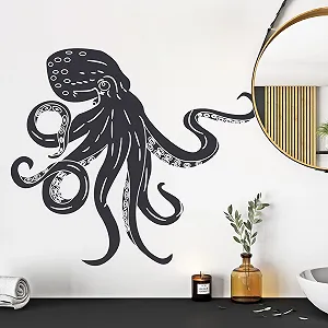 Наклейка на стіну GRAZDesign Octopus 46 x 40 см Dark Grey - Фото 1