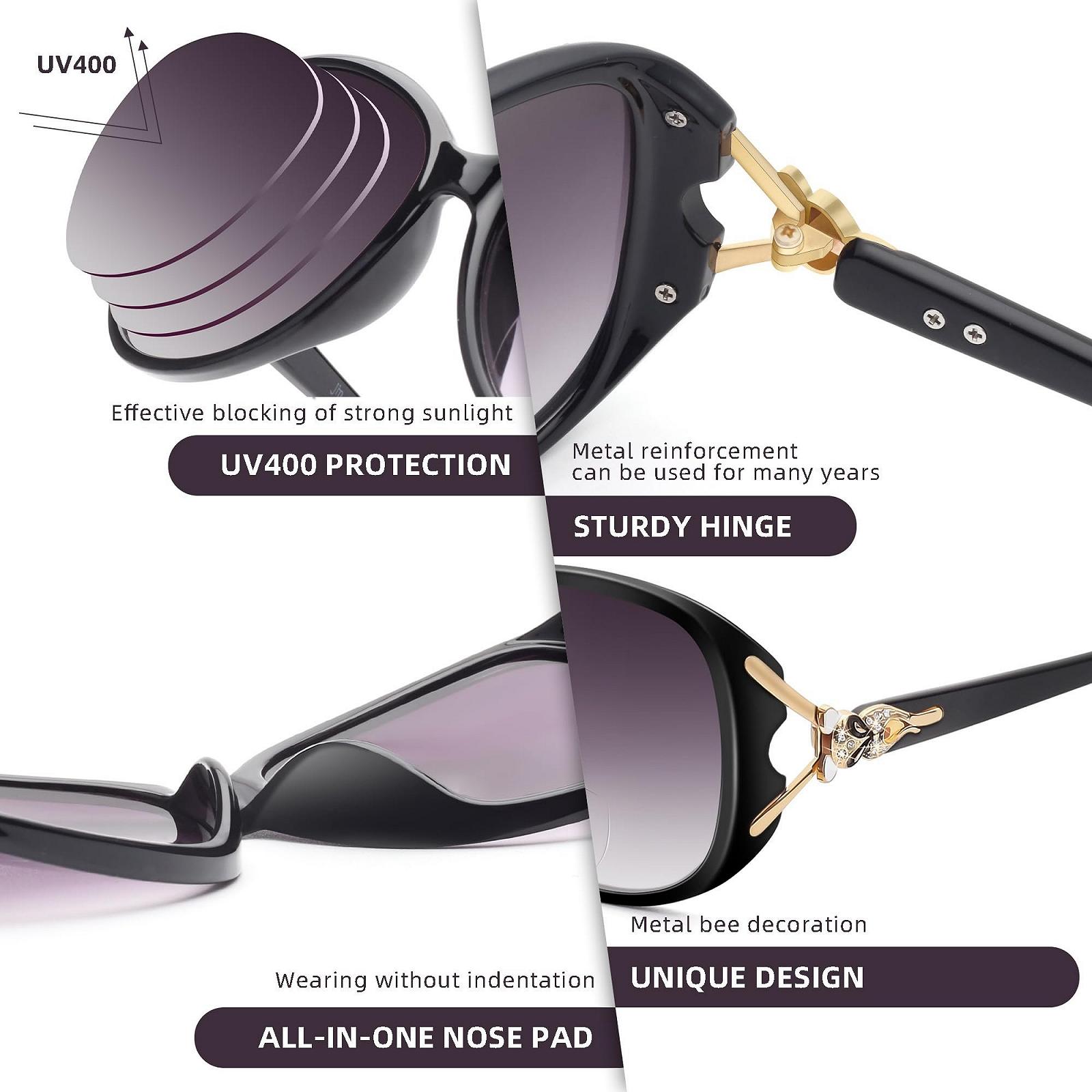 Сонцезахисні окуляри Жіночі класичні біфокальні JM Вінтажні, фото №5