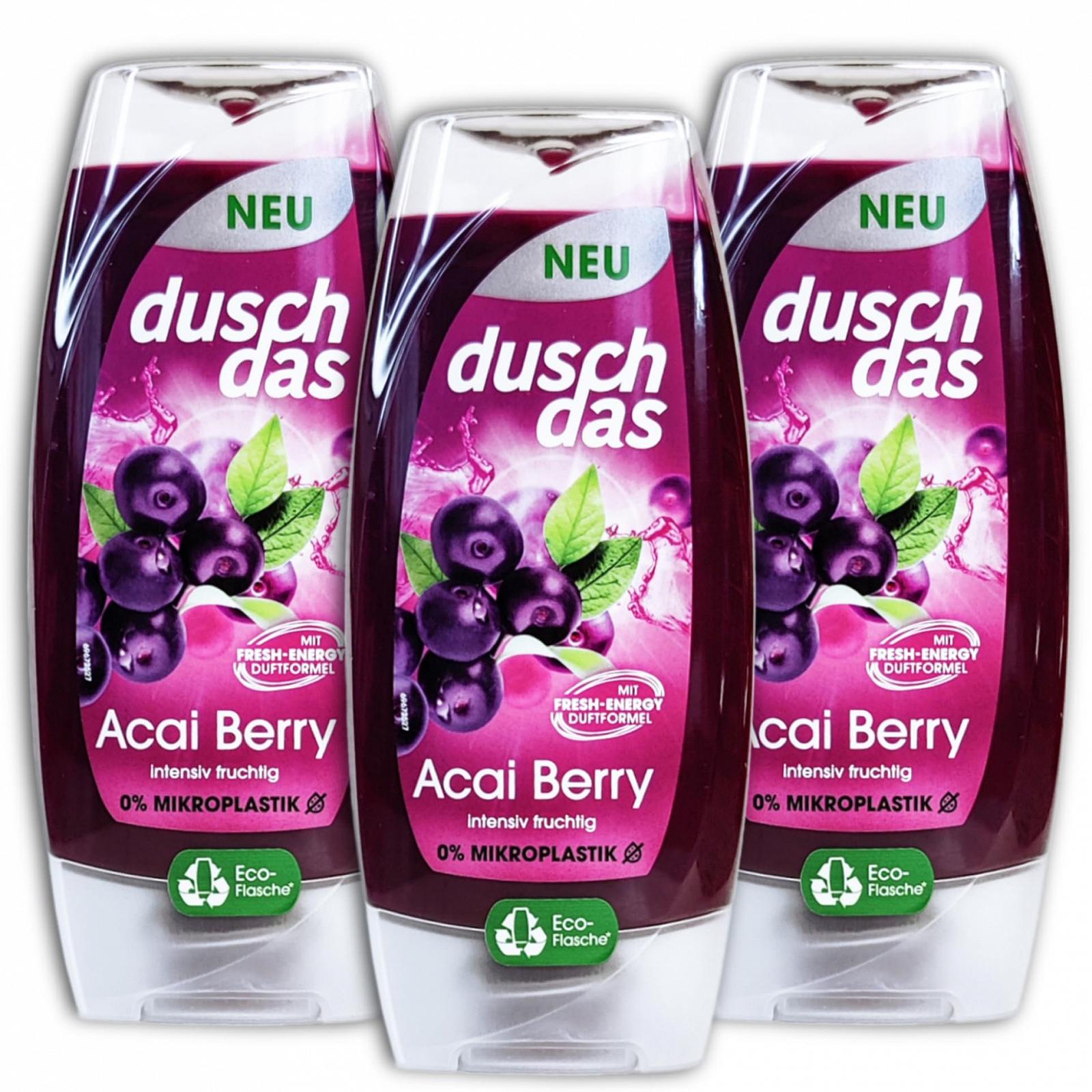 Гель для душу Duschdas Acai Berry 225 мл, набір з 3 шт., фото №1